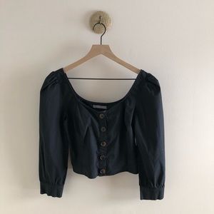 Urban Outfitters Black Crop Top